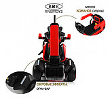 Детский электромобиль RiverToys K009AM (красный) Трактор с ковшом, родительской поворотной ручкой, фото 3