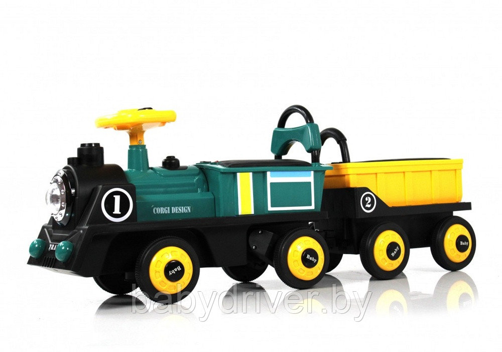 Детский электромобиль RiverToys K008AM (зелёный)