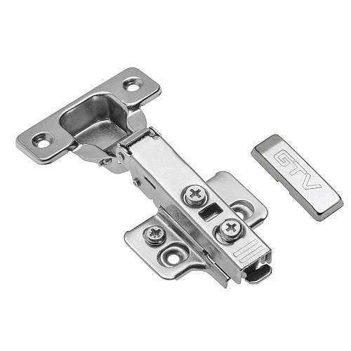 Петля GTV SOLID PLUS накладная с доводчиком с эксцентриковой регулировкой плеча и ответной планки без