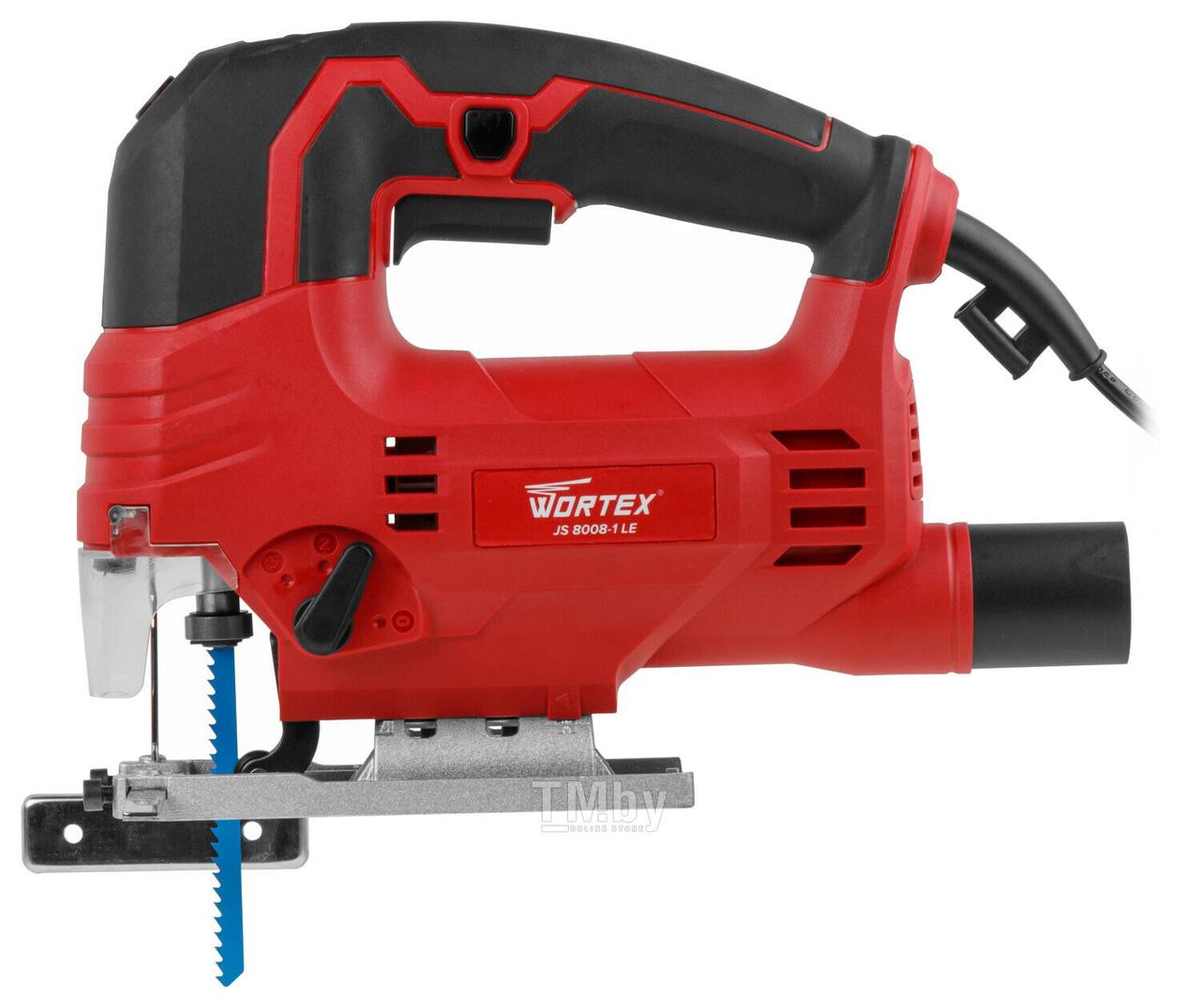 Лобзик электрический WORTEX JS 8008-1 LE в кор. (810 В , пропил до 80 мм, подсветка)