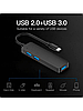 Адаптер-переходник USB-хаб Profit Type-C to USB Hub (5in1) USB3.0 / 2xUSB 2.0 / SD / TF YC-909C, фото 5