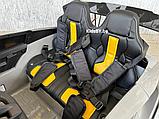 Детский электромобиль RiverToys G007GG (серый) BMW Двухместный, фото 3