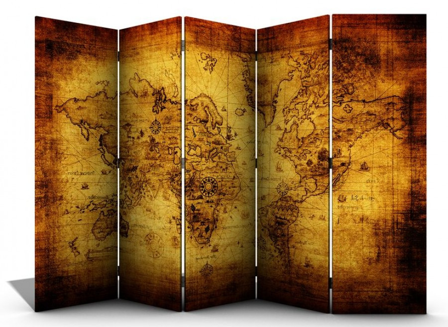 Ширма пятистворчатая,двухсторонняя 160х250 HRP269