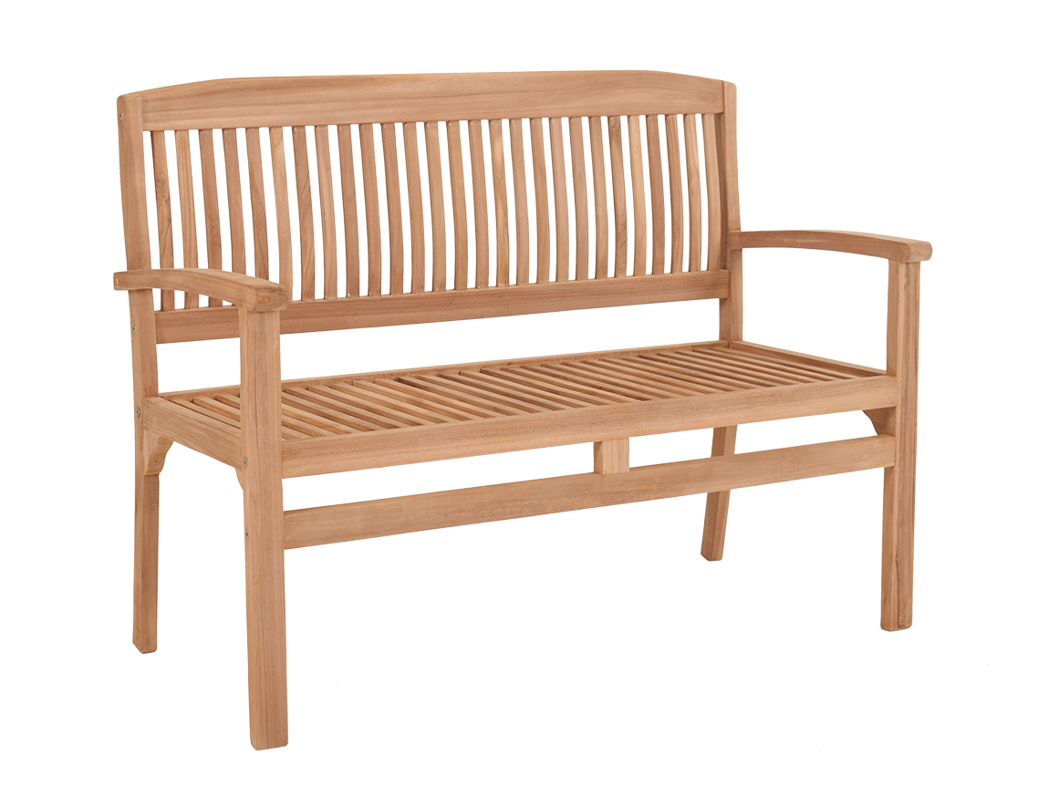 Скамья 2- местная из тика с подушкой Luna Outdoor LOMBOK
