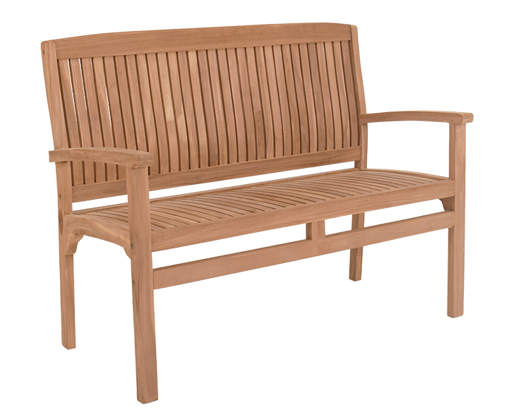 Скамья из тика 2-х местная с подушкой   Luna Outdoor BALI
