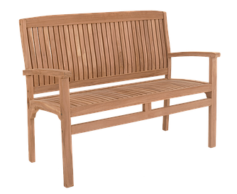 Скамья из тика 2-х местная с подушкой   Luna Outdoor BALI