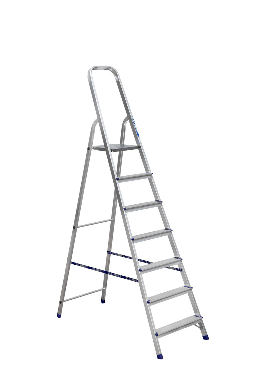 Лестница-стремянка Алюмет АМ707 (40*20, 7-и ступ., алюминий, матовая)