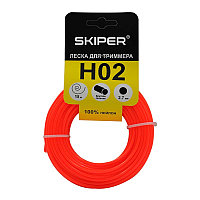Леска SKIPER H02 (ф 2.7 мм х 15 м кругл. сеч., оранж.)