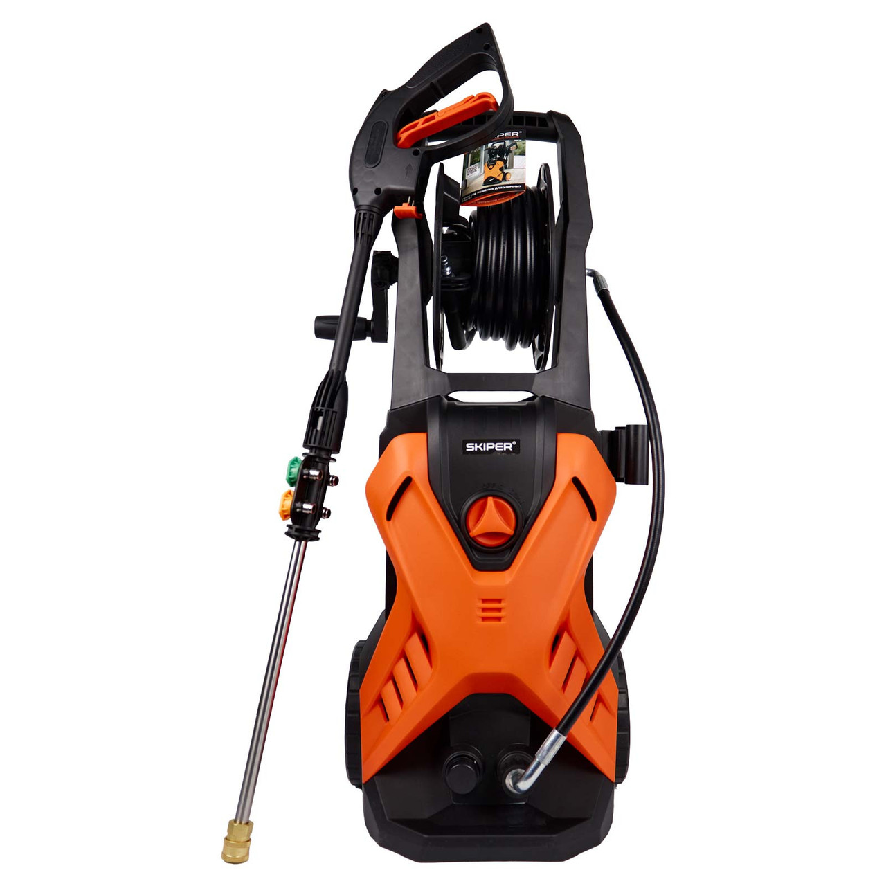 Мойка высокого давления SKIPER PM-180 (2400 Вт, 180 Бар, 360 л/ч, встр.пеноген, катушка, гряз.фреза), фото 1