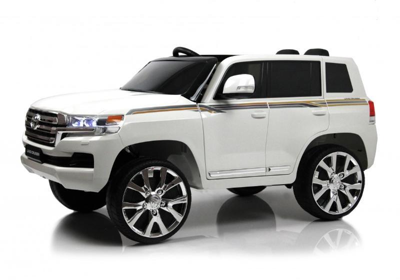 Детский электромобиль RiverToys Toyota Land Cruiser 200 (JJ2022) белый