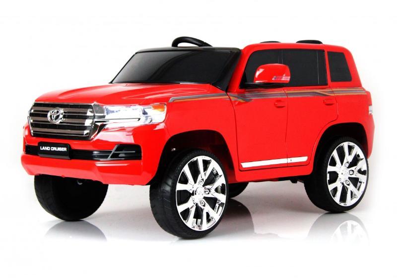Детский электромобиль RiverToys Toyota Land Cruiser 200 (JJ2022) красный глянец