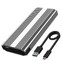 Внешний корпус - бокс для жесткого диска SSD M.2 NVMe 9210 - USB-C/USB-A с пассивным охлаждением, 10Gbps,
