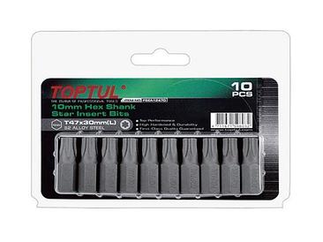 TOPTUL Тайвань Насадка TORX T20 30мм 10шт блистер TOPTUL (FSEA1220G)