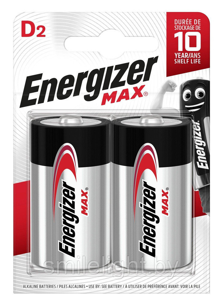 Элемент питания ENERGIZER E95 Max D/LR20 Alkaline 1,5V Bl.2
