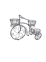 Цветочница "Велосипед" КО37