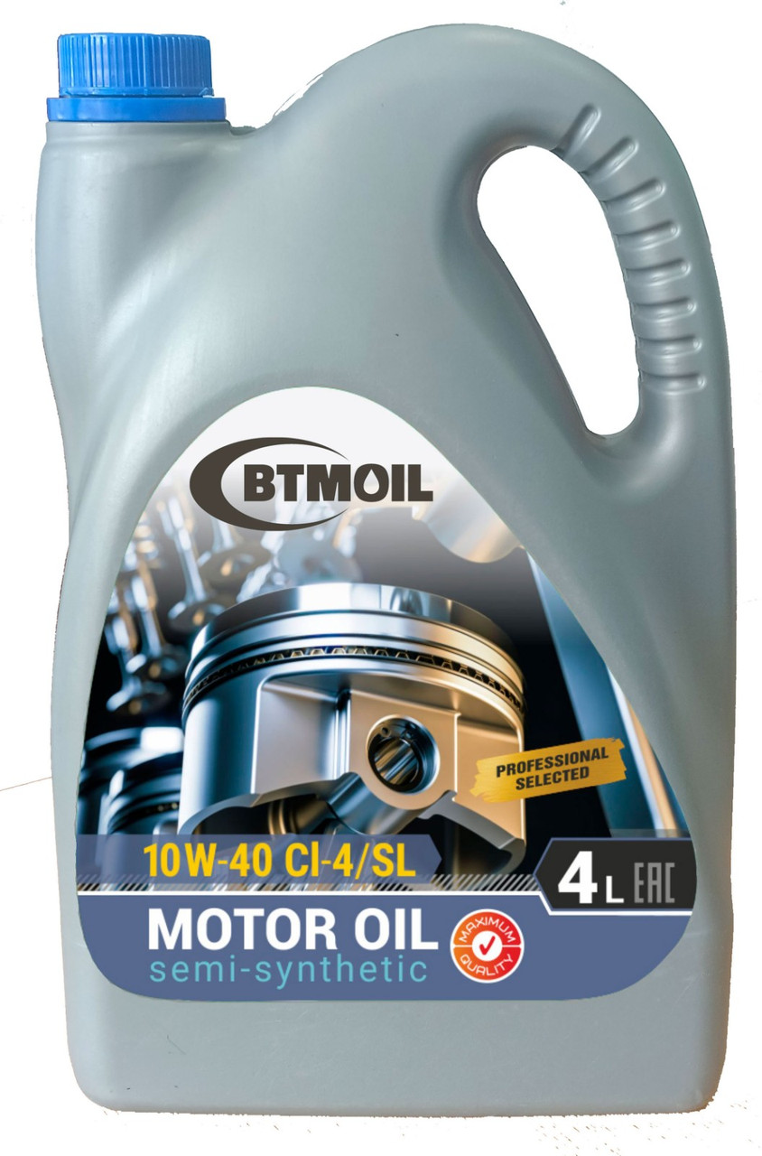 Масло моторное BTMOIL 10W-40 СI-4/SL кан. 4л ЦЕНА С НДС