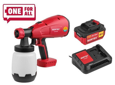 Краскопульт аккумуляторный Wortex CPS 1810 ALL1 XLT SET