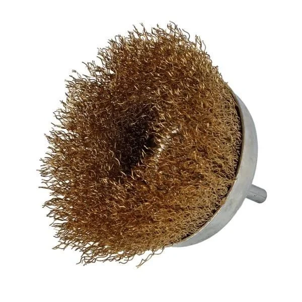 Щетка чашечная с хвостовиком - латунь 40 15 // FASTER TOOLS арт 3505