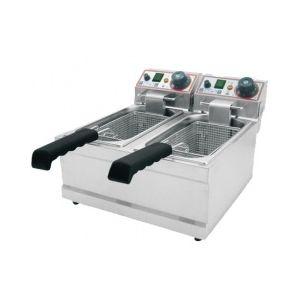 ФРИТЮРНИЦА BECKERS FB 4+4 (390x430x275 мм; 2х2 кВт, 220В, 2 сетки 210Х120Х100 мм)