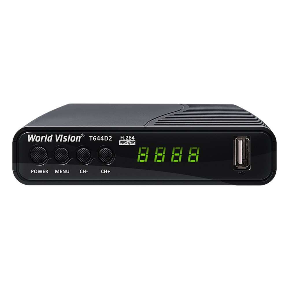 Цифровой эфирный DVB-T2 и DVB-C приемник World Vision T644 D2 FM
