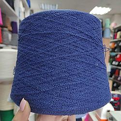 Мелкое букле Lineapiu art Mais 550 м 100г, 60%хлопок 40% полиамид цвет синий деним