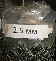 Сетка рабица оцинкованная 1,8*10 м. Яч 50*50 Проволока 2,5 мм