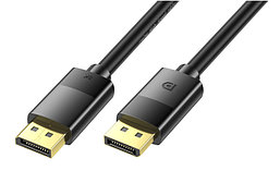 Кабель DisplayPort - DisplayPort 8K60Hz / 4K144Hz v1.4 32.4Gps, папа-папа, 3 метра, черный 556871