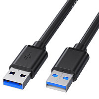 Кабель - удлинитель USB3.0, папа-папа, экранированный, 5 метров, черный 556895