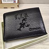 Кошелёк портмоне на магнитах чёрный L506-206, фото 9