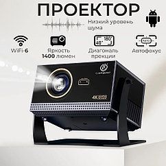 Проектор Luckyroad для фильмов с автофокусом, портативный домашний кинотеатр 4K
