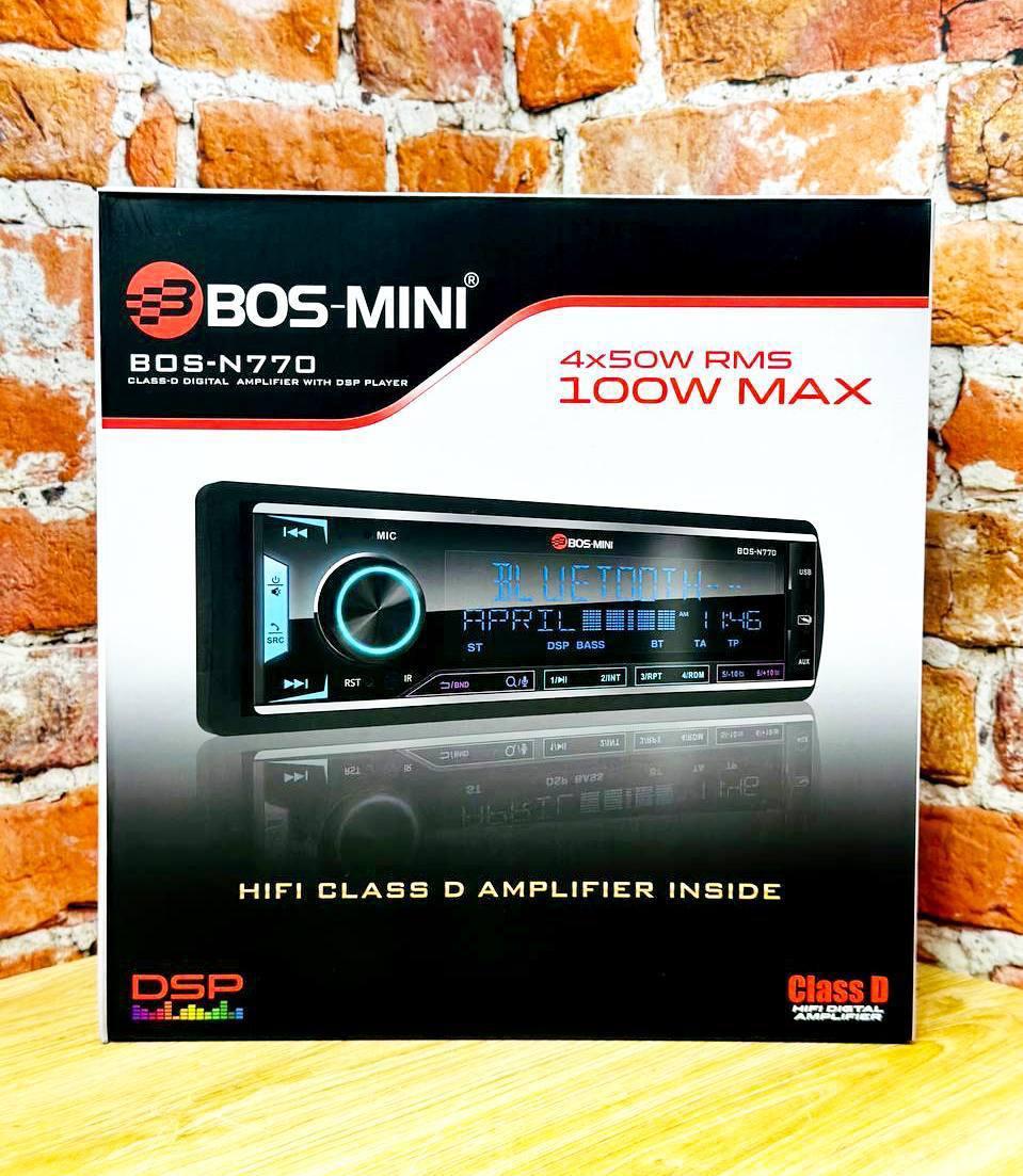 Автомагнитола процессорная Bos Mini N770, 1 DIN