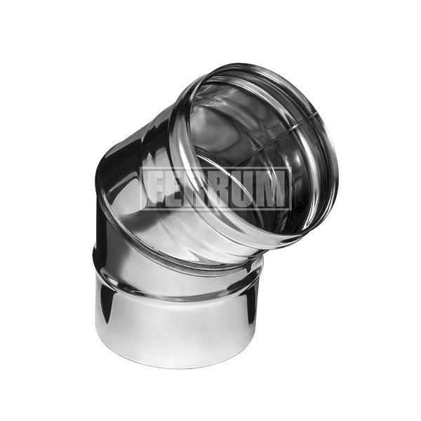 Колено (отвод) Ferrum 135° Д.150 мм (AISI 430/0,8мм) нержавеющая сталь