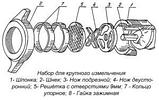 Мясорубка мим-600м (380В, 2, 2 кВТ, 600 кг/ч, 185 об/мин. Полн.унгер, реверс), фото 2