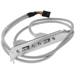 Плата расширения USB в компьтер usb 2.0 2 port cable 350mm