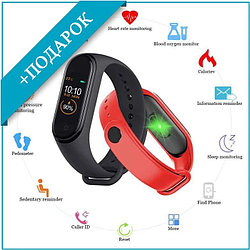 511 Браслет здоровья M4 (копия Mi band 4) с измерением давления и пульса