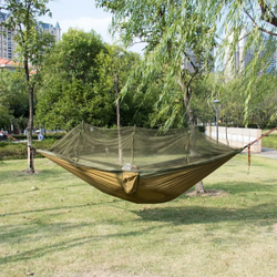 Гамак с антимоскитной сеткой Two Seats Hammock Двухместный (270х140 см) Темно-зеленый
