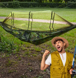 Гамак с антимоскитной сеткой Two Seats Hammock Двухместный (270х140 см) Хаки
