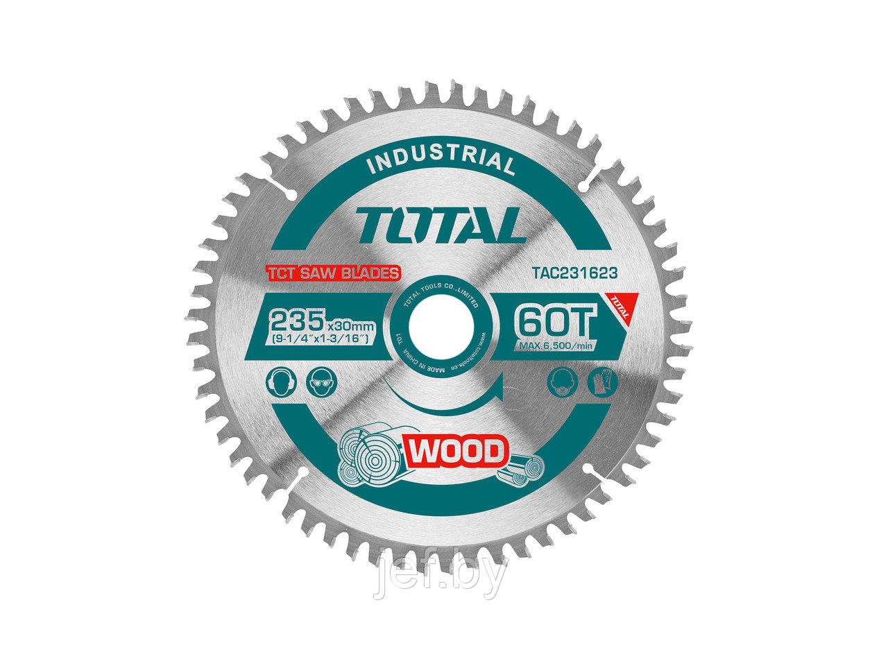 Диск пильный 235x30 мм 60 зубьев TOTAL TAC231623