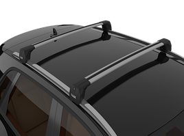 Багажник LUX SCOUT 2 silver на интегрированные рейлинги