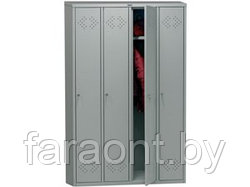 Гардеробный шкаф LS(LE) -41 (металлический,для хранения сменной одежды