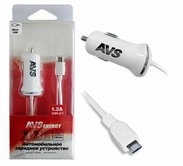 A78029S Автомобильное зарядное устройство AVS с micro USB CMR-211 (1.2A)A78029S