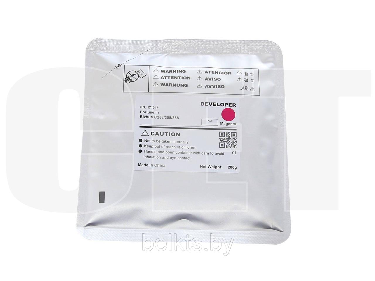Девелопер для KONICA MINOLTA Bizhub C258/C308/C368 (CET) Magenta, 200г, 600000 стр., CET171017