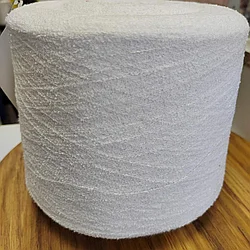 Микробукле art Boucle 72% хлопок , 28% полиамид 1420 м 100г цвет: белоснежный