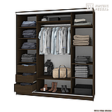 Шкаф-купе Сенатор ШК-12 (гл.650ММ.) (2,05м) классика, Зеркало+Зеркало, Белый КОРТЕКС, фото 2