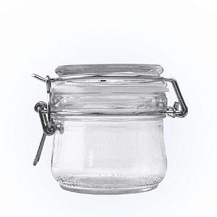 Стеклянная банка с крышкой (бугельный замок) 0,250 л (250 мл.) (стеклобанка), фото 2