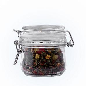 Стеклянная банка с крышкой (бугельный замок) 0,250 л (250 мл.) (стеклобанка), фото 2