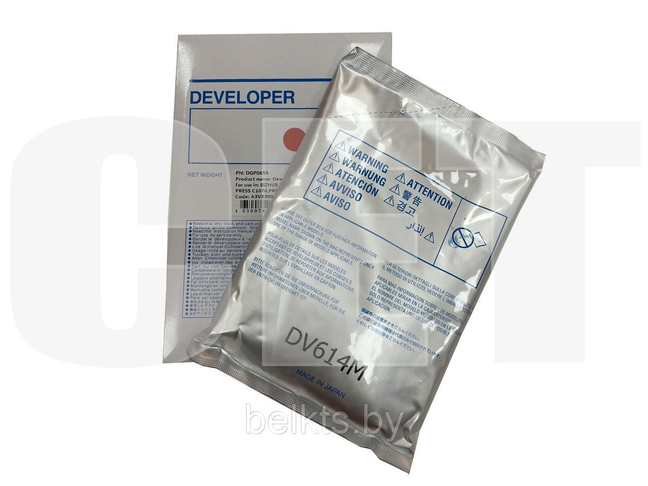 Девелопер DV-614M для KONICA MINOLTA Bizhub PRO C1060L, PRESS C1060/C1070/C1070P/C71HC (CET) Magenta, 630г