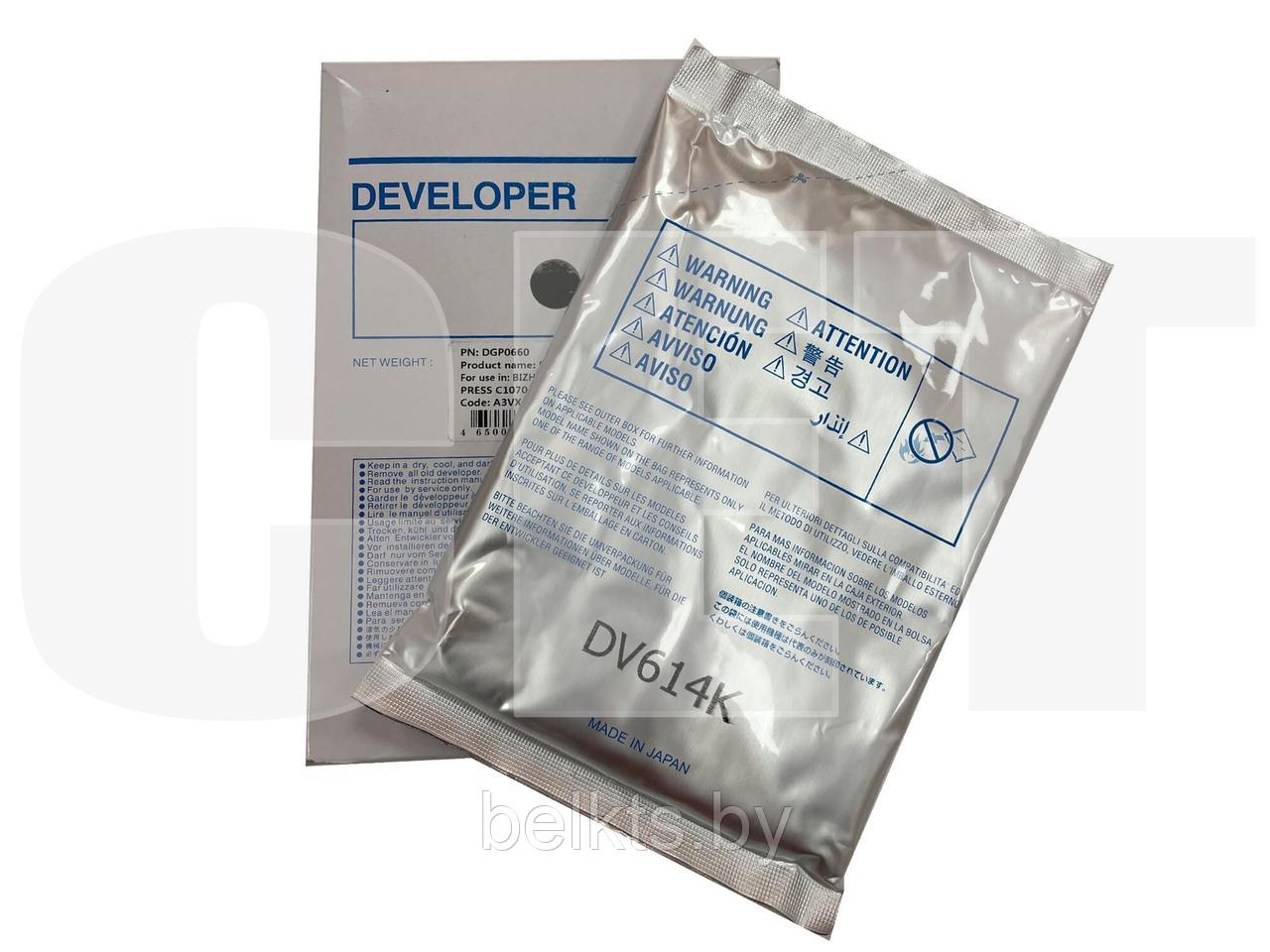 Девелопер DV-614K для KONICA MINOLTA Bizhub PRO C1060L, PRESS C1060/C1070/C1070P/C71HC (CET) Black, 630г
