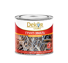 Грунт-эмаль 3 в 1 алкидная "DEKOR" графит 1,9 кг.