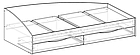 Кровать с ящиками "Фея-3" 90х200 ассиметричная (белая), фото 4